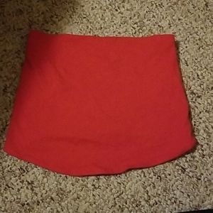 P/S - Red - Strapless - Crop Top